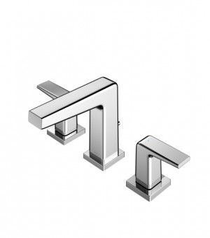 خلاط مغسلة كروم 3خرم (2 مسكة) مع رأس هراب - صناعة صيني  # TOTO - GB-TLG10201BVSR